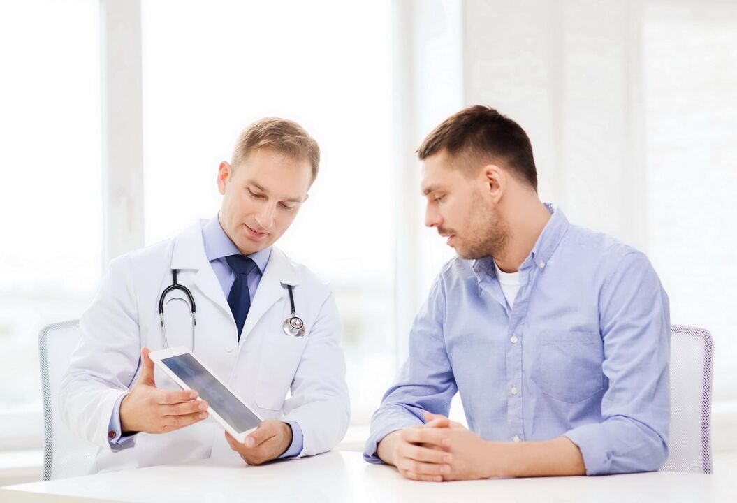 Cita médica para prostatite
